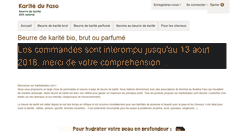 Desktop Screenshot of karitedufaso.com